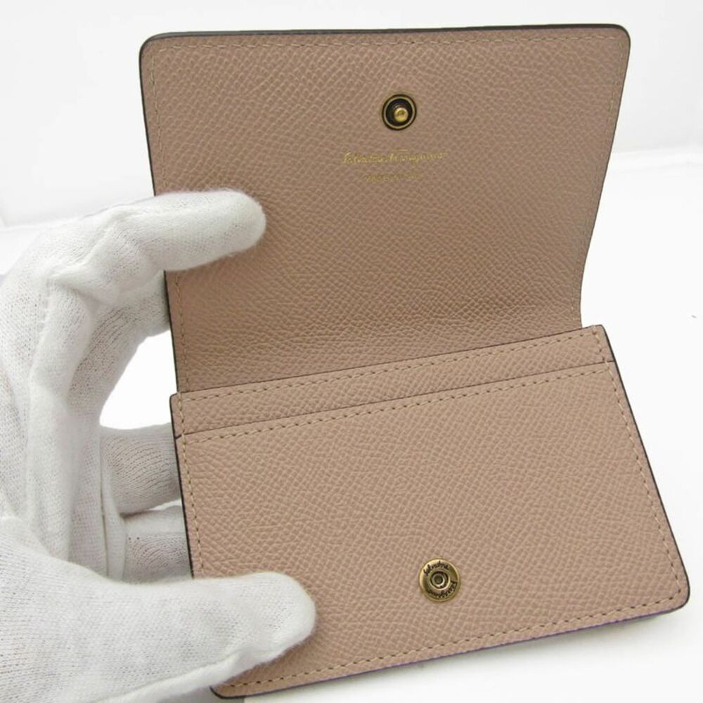 Salvatore Ferragamo Gancini Pink Leather Wallet (Pre-Owned) - Picture 3 of 11